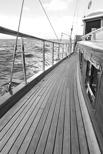 Charter Yacht On The Ocean