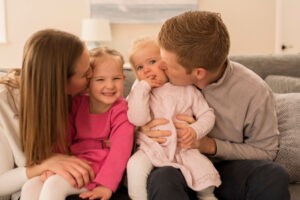 Annie Delaney With Husband And Kids