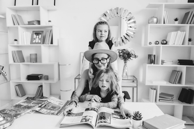 ROTA Nanny Reading To Two Kids