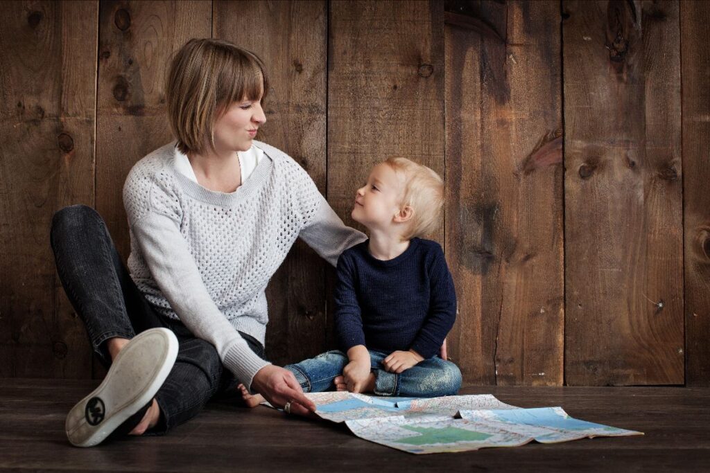 Nanny Playing With Child