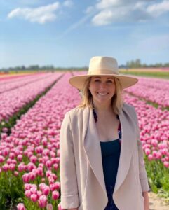 Samantha McCord In A Field Of Tulips
