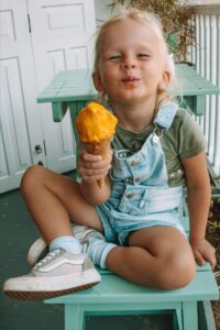 Kid Eating An Ice Cream