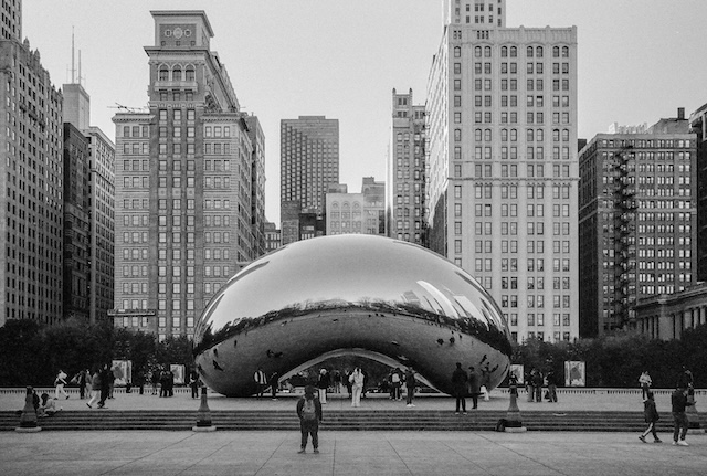 Cloud Gate Sculpture In Chicago